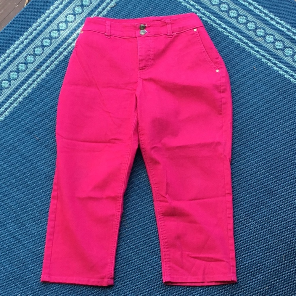 Style & Co Fuschia Pink Capris Size10 - Picture 1 of 7